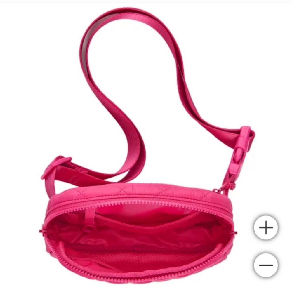 Lolë Unisex Quilted Belt Bag / Sling Bag, nw, Pink - Picture 4 of 6